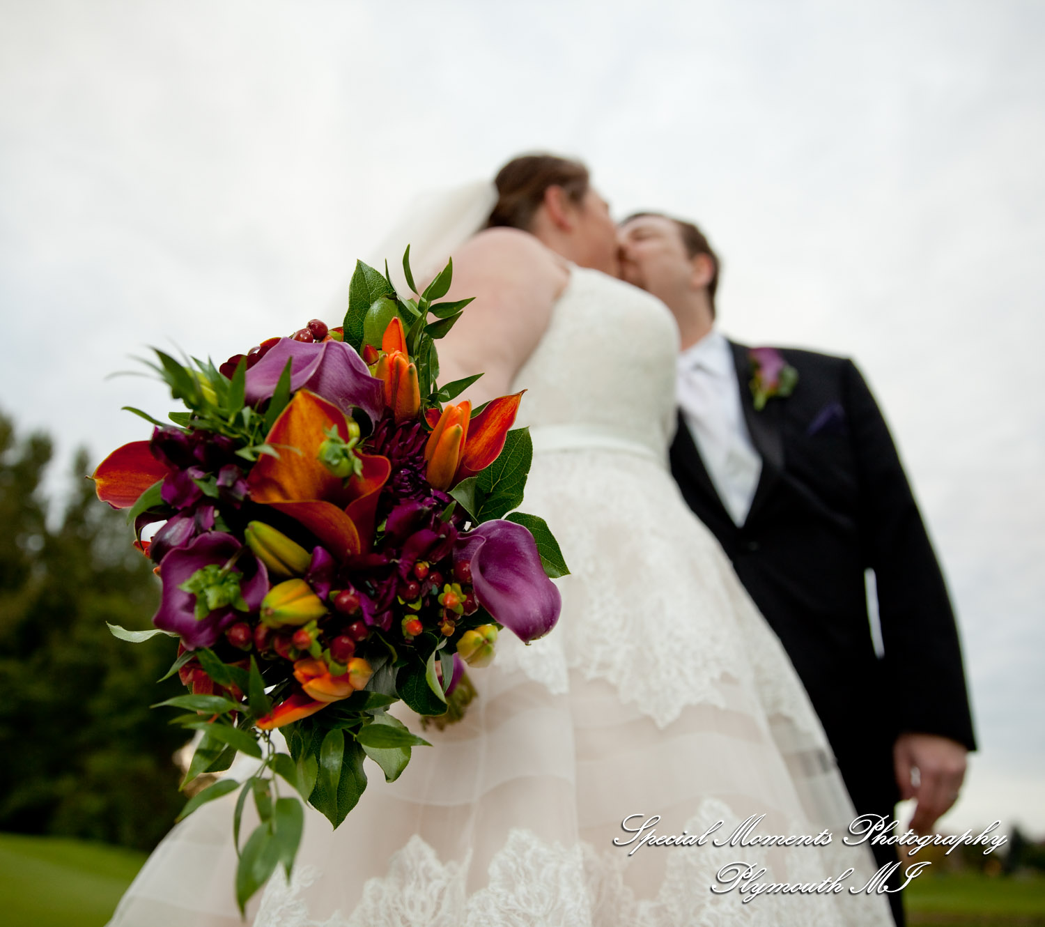 Sarah & Ron at Boulder Pointe Golf Club & Banquet Center Oxford MI wedding photograph