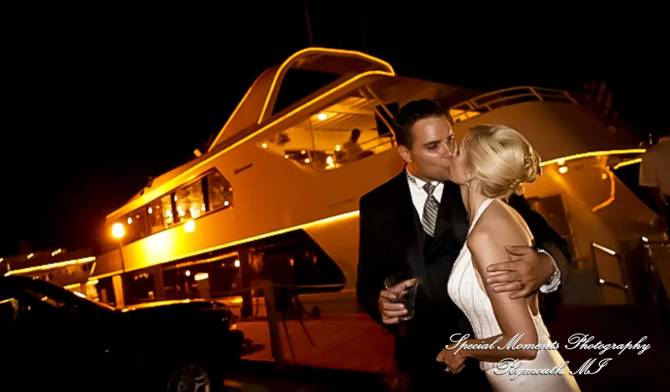 Infinity Yacht St Clair Shore MI wedding photograph