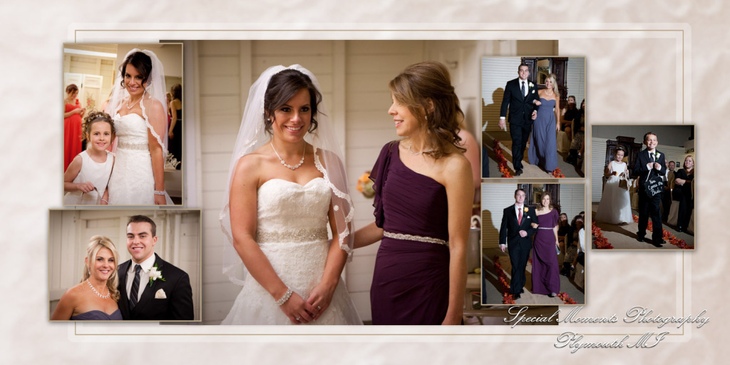 Pat & Bree's wedding album at Canterbury Castle Lake Orion MI wedding photography