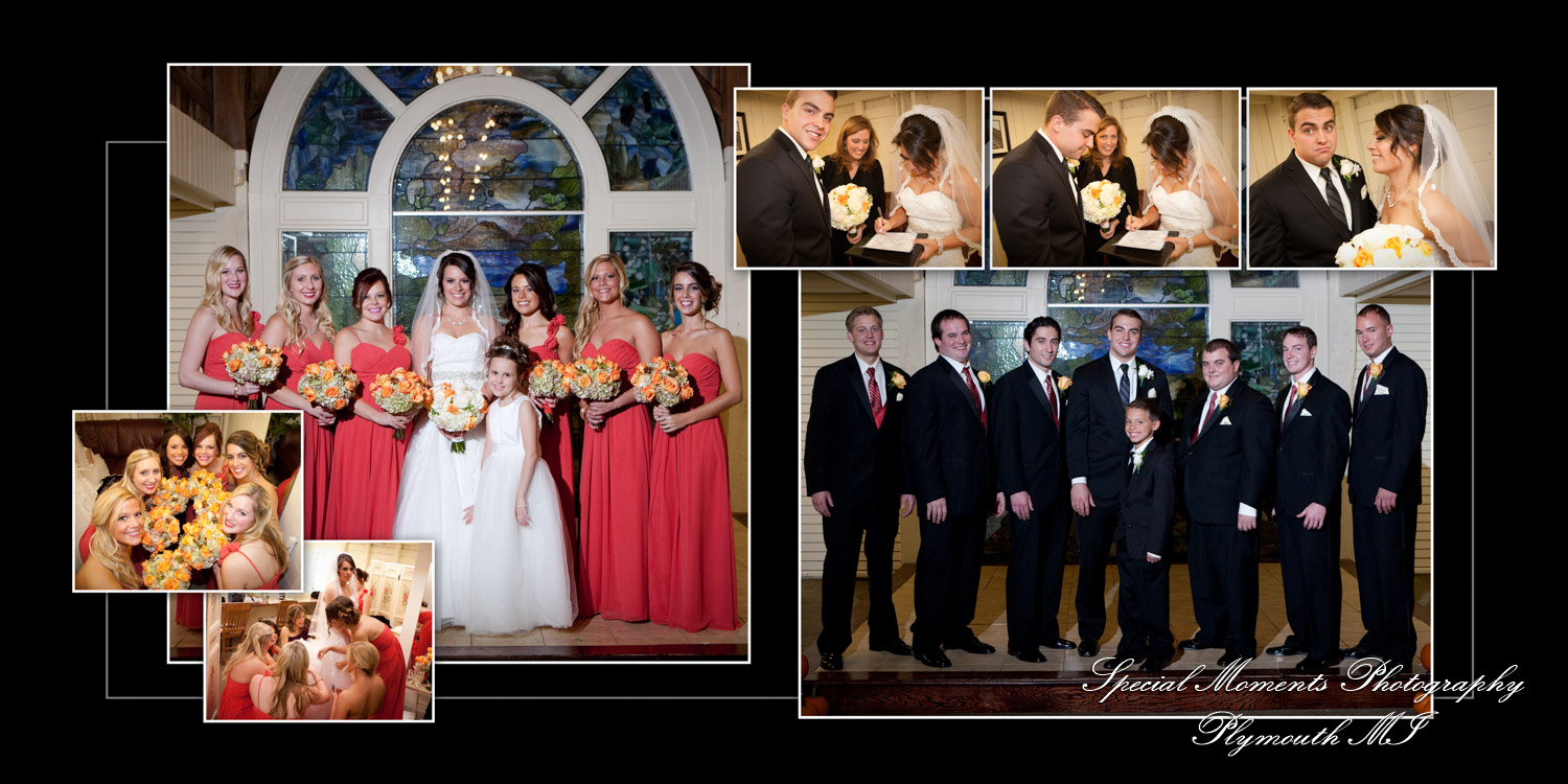 Pat & Bree's wedding album at Canterbury Castle Lake Orion MI wedding photography