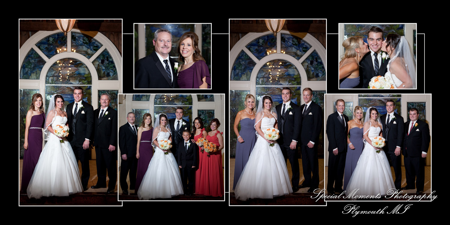 Pat & Bree's wedding album at Canterbury Castle Lake Orion MI wedding photography