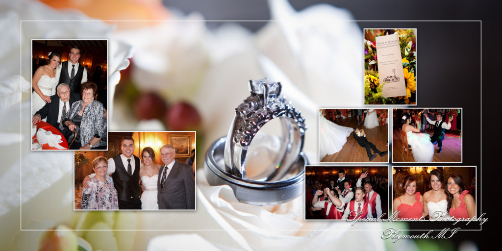 Pat & Bree's wedding album at Canterbury Castle Lake Orion MI wedding photography