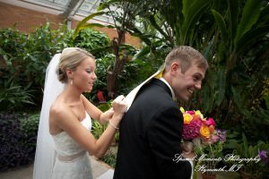 Rory & Ally at Matthaei Botanical Gardens Ann Arbor MI wedding photograph