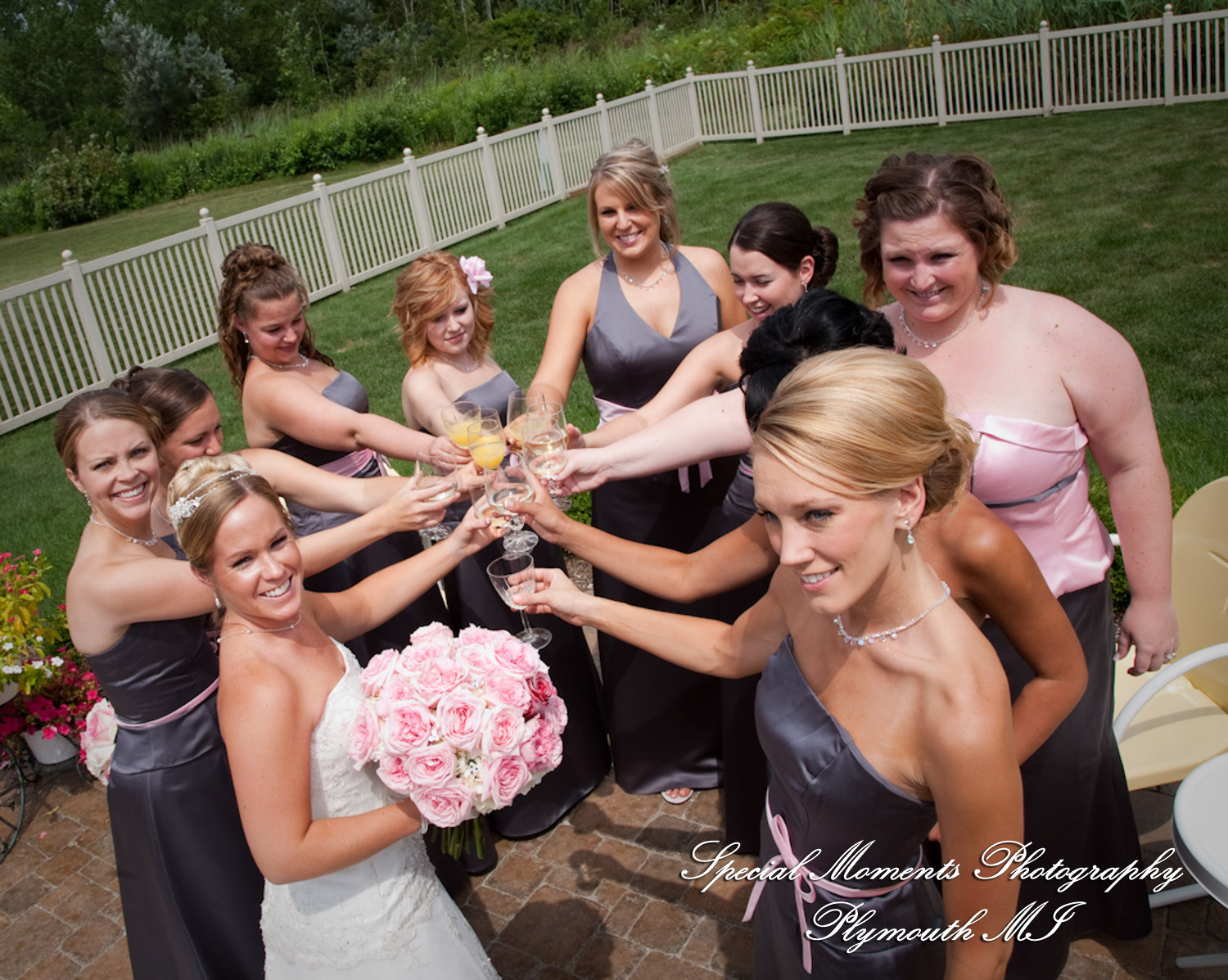 Erika & Josh at Community Lutheran Church Flat Rock MI wedding photography