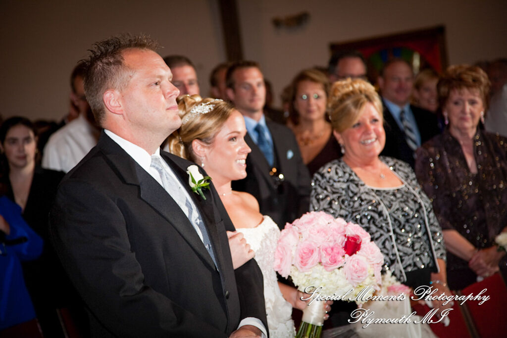 Erika & Josh at Community Lutheran Church Flat Rock MI wedding photography