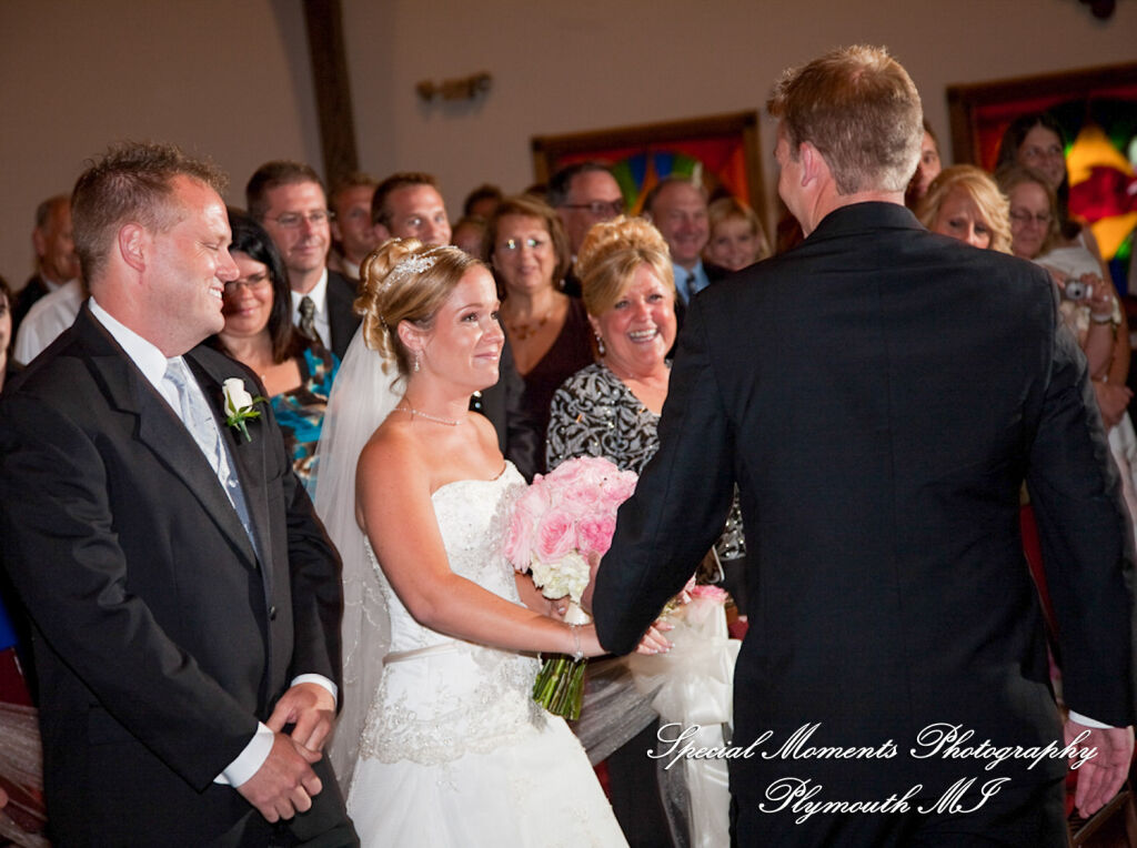 Erika & Josh at Community Lutheran Church Flat Rock MI wedding photography