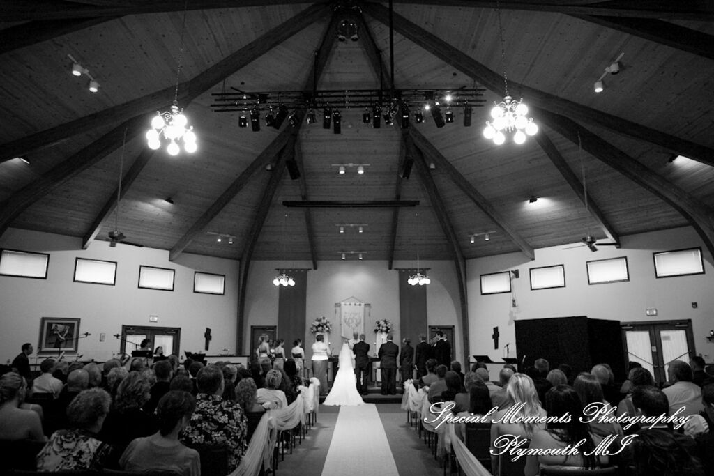 Erika & Josh at Community Lutheran Church Flat Rock MI wedding photography
