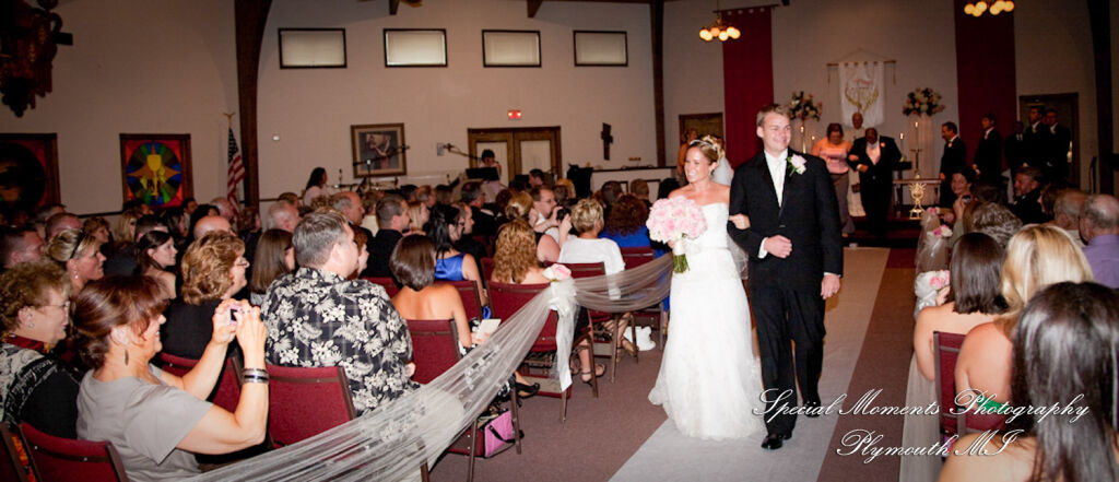 Erika & Josh at Community Lutheran Church Flat Rock MI wedding photography