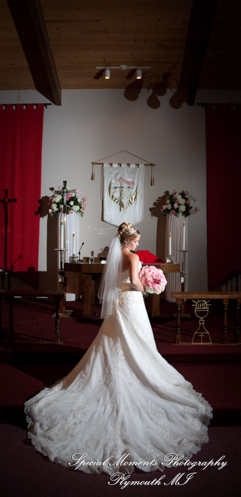Erika & Josh at Community Lutheran Church Flat Rock MI wedding photography