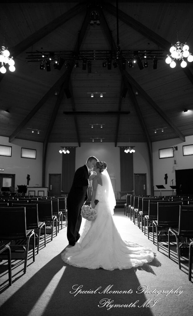 Erika & Josh at Community Lutheran Church Flat Rock MI wedding photography