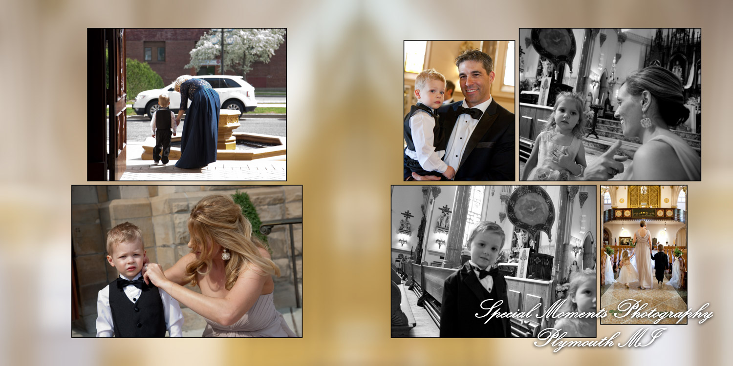 Coffee Table Design - Jason & Julianne at St. Patrick Historic Catholic Toledo OH wedding album photography