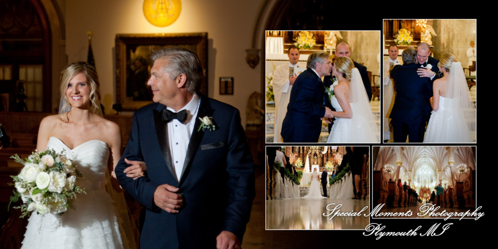 Coffee Table Design - Jason & Julianne at St. Patrick Historic Catholic Toledo OH wedding album photography