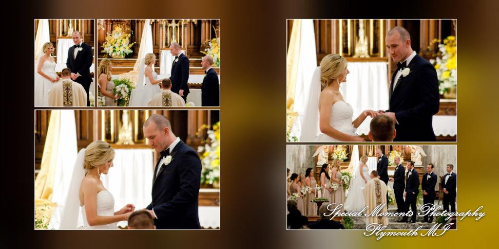 Coffee Table Design - Jason & Julianne at St. Patrick Historic Catholic Toledo OH wedding album photography