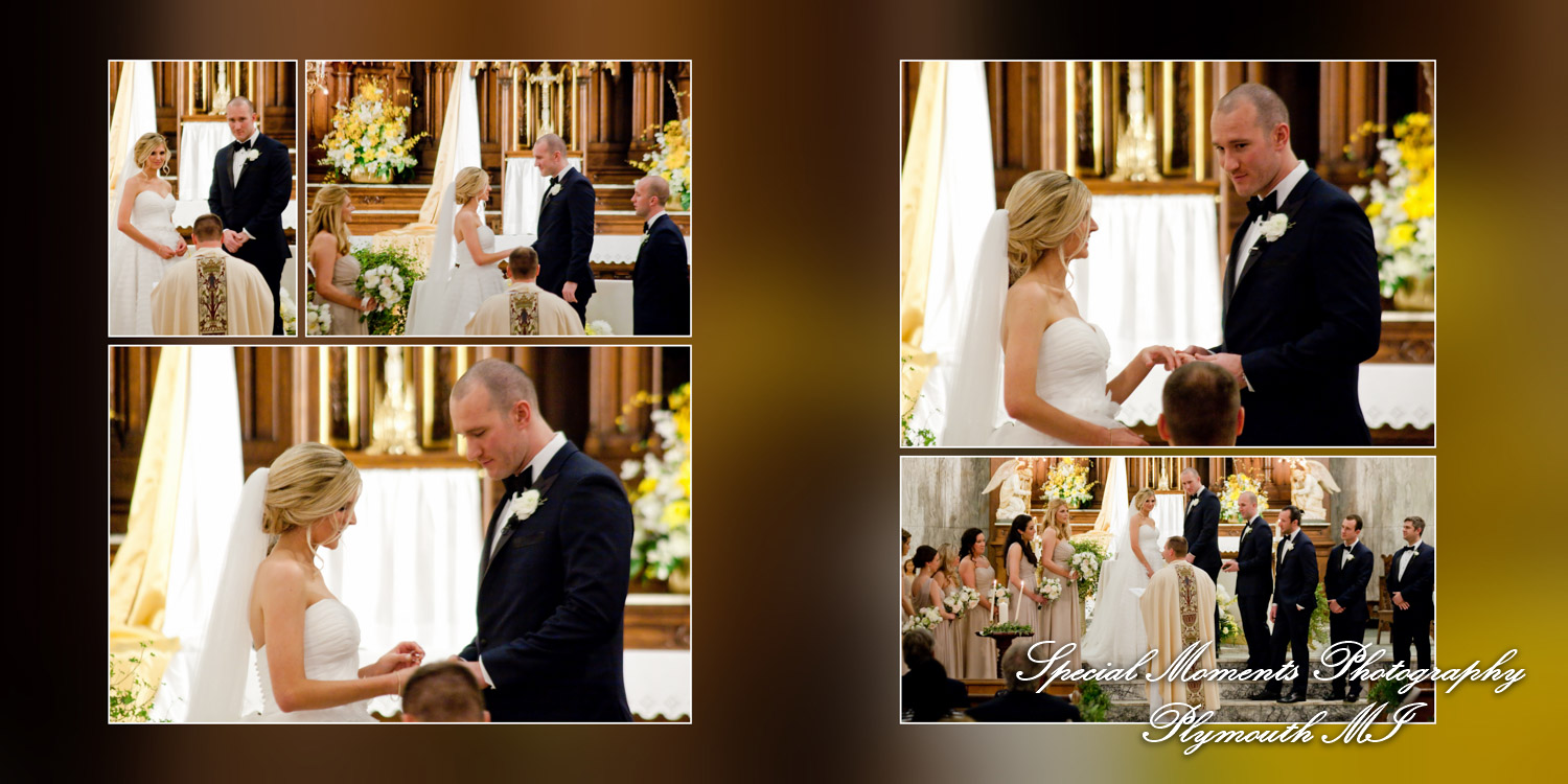 Coffee Table Design - Jason & Julianne at St. Patrick Historic Catholic Toledo OH wedding album photography