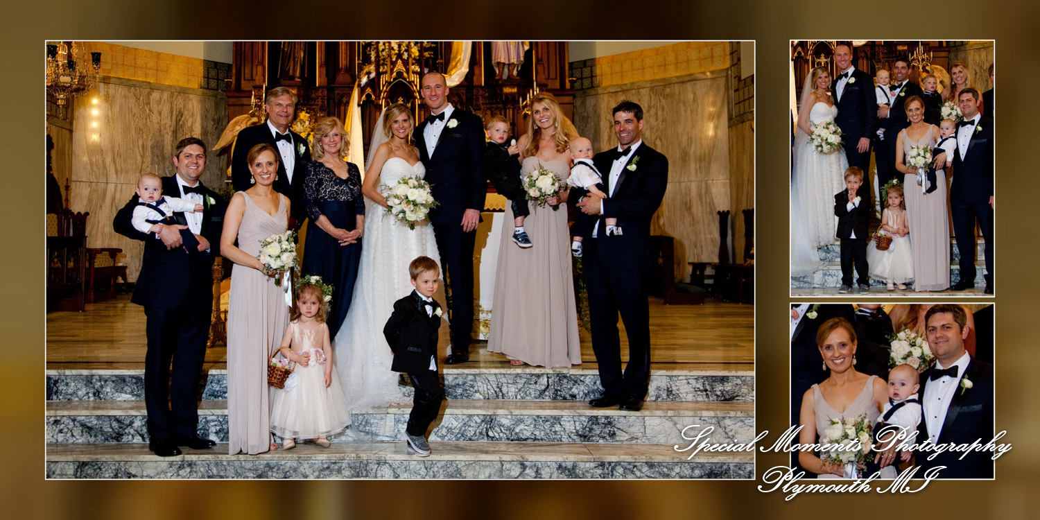 Coffee Table Design - Jason & Julianne at St. Patrick Historic Catholic Toledo OH wedding album photography