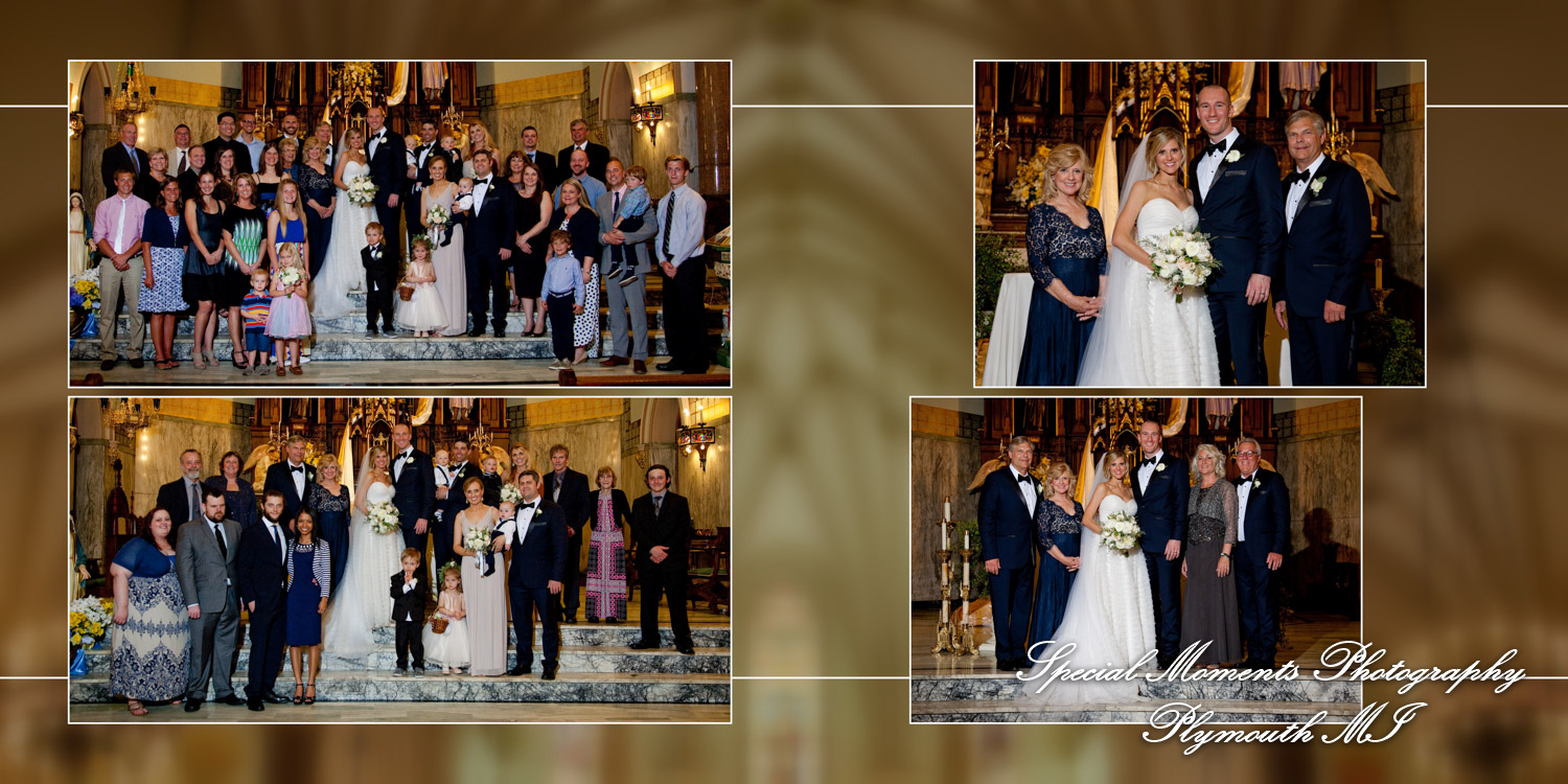 Coffee Table Design - Jason & Julianne at St. Patrick Historic Catholic Toledo OH wedding album photography