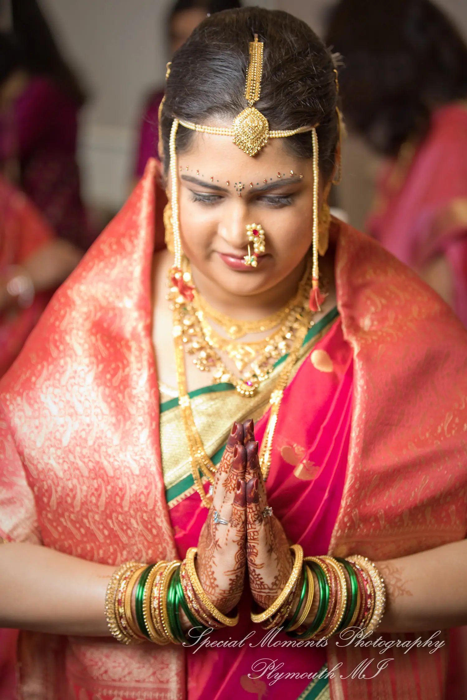 Bharatiya Temple Troy MI wedding photograph