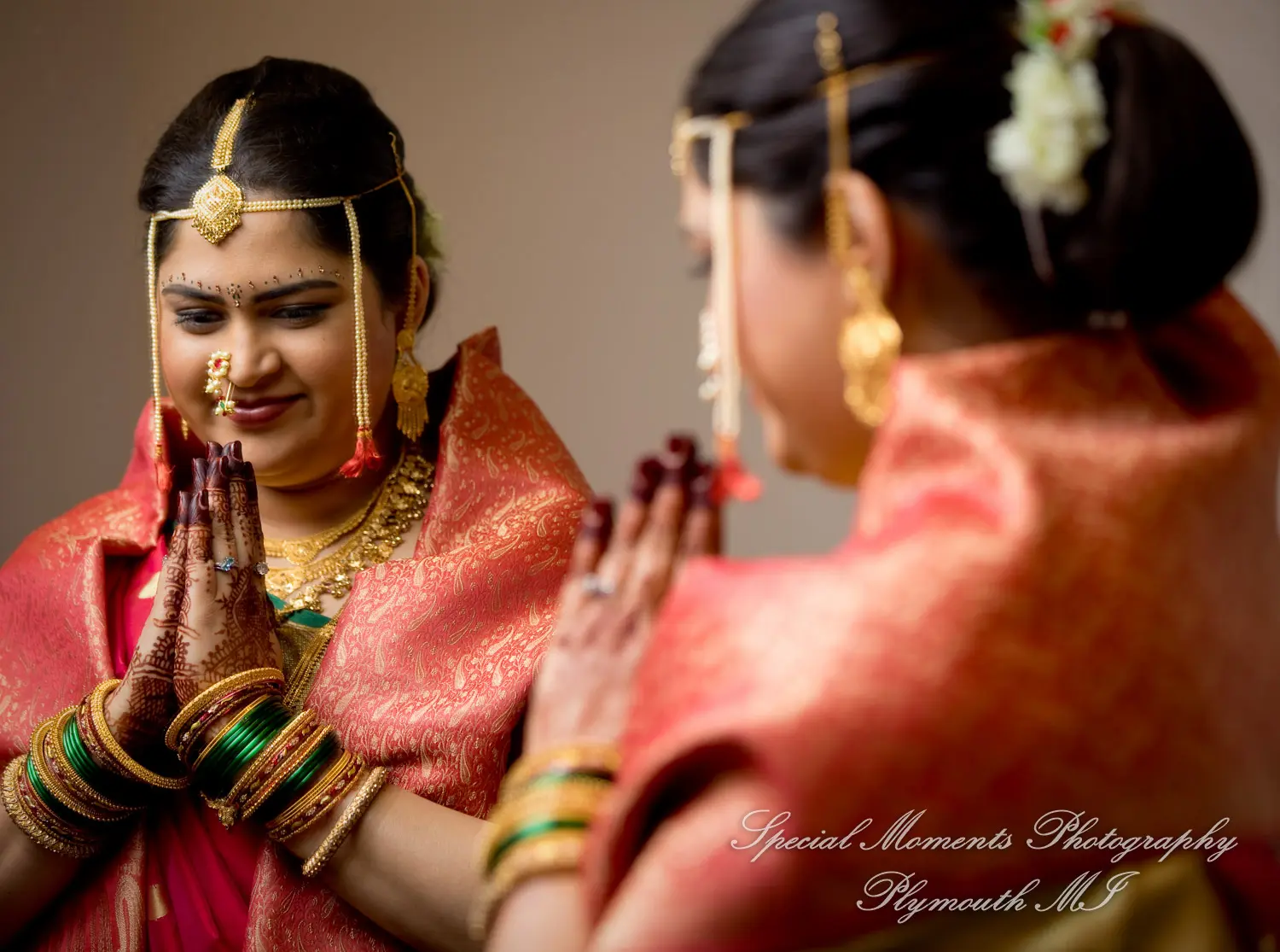 Bharatiya Temple Troy MI wedding photograph