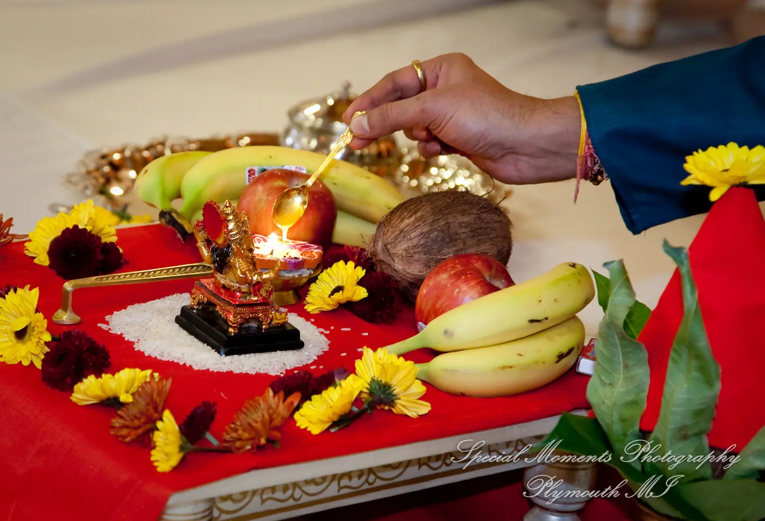 Bharatiya Temple Troy MI wedding photograph