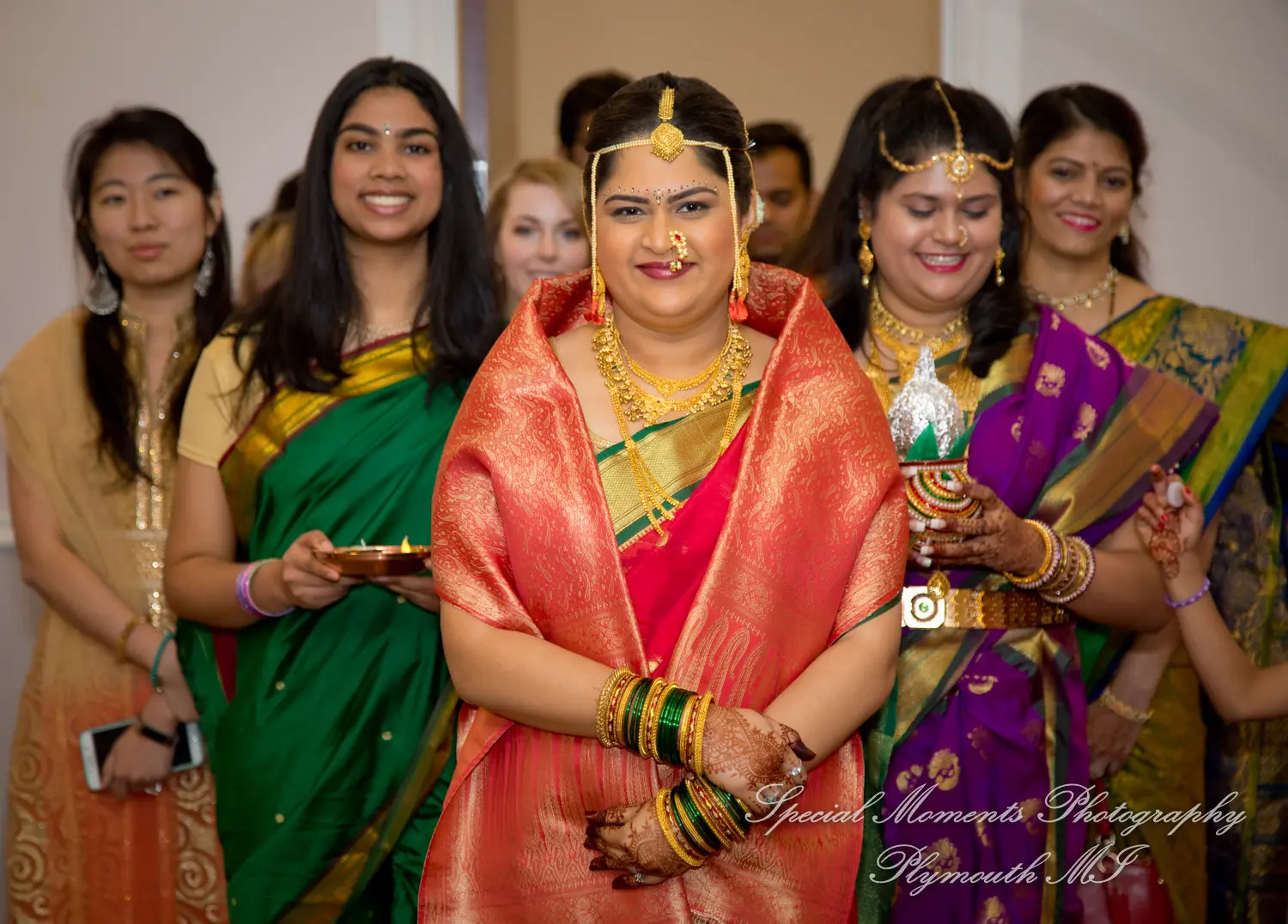 Bharatiya Temple Troy MI wedding photograph