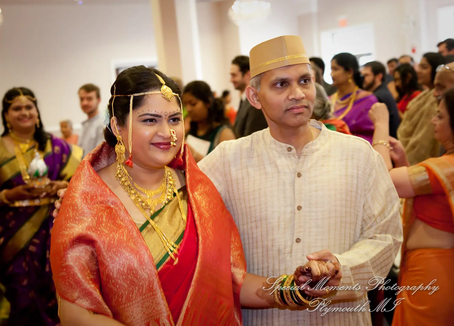 Bharatiya Temple Troy MI wedding photograph