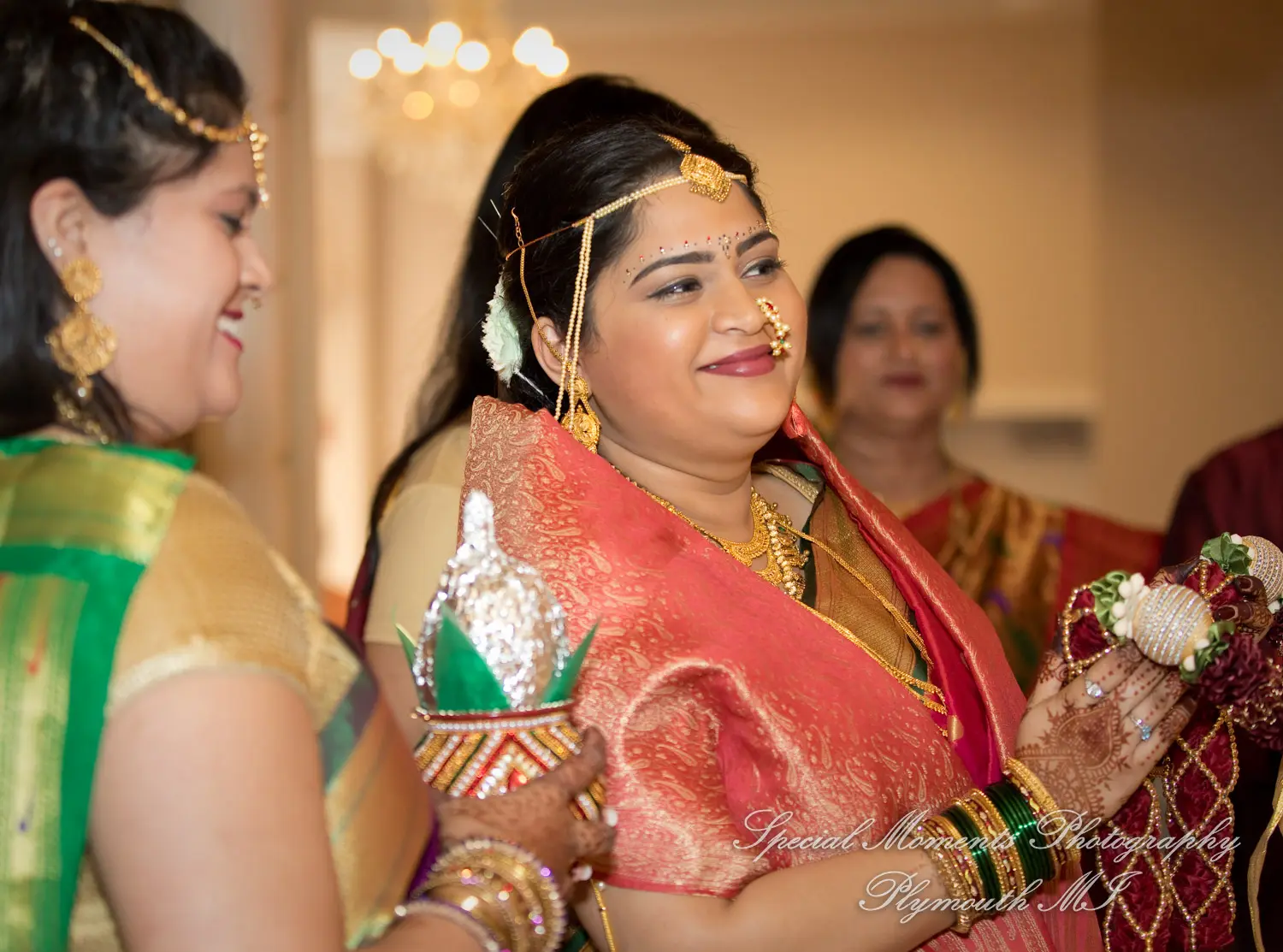 Bharatiya Temple Troy MI wedding photograph