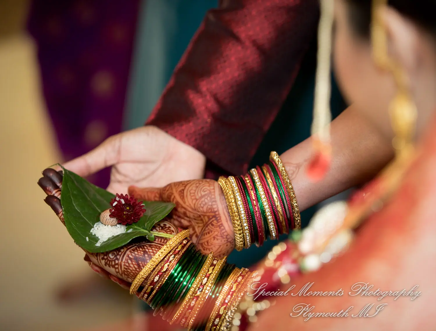 Bharatiya Temple Troy MI wedding photograph