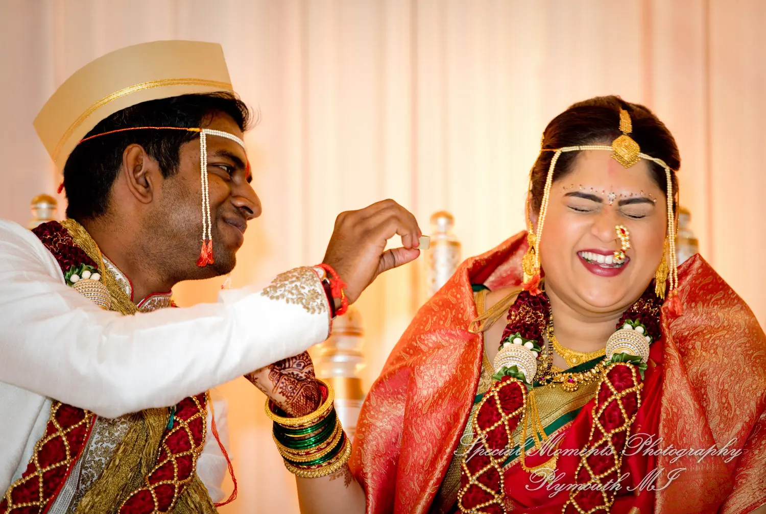 Bharatiya Temple Troy MI wedding photograph