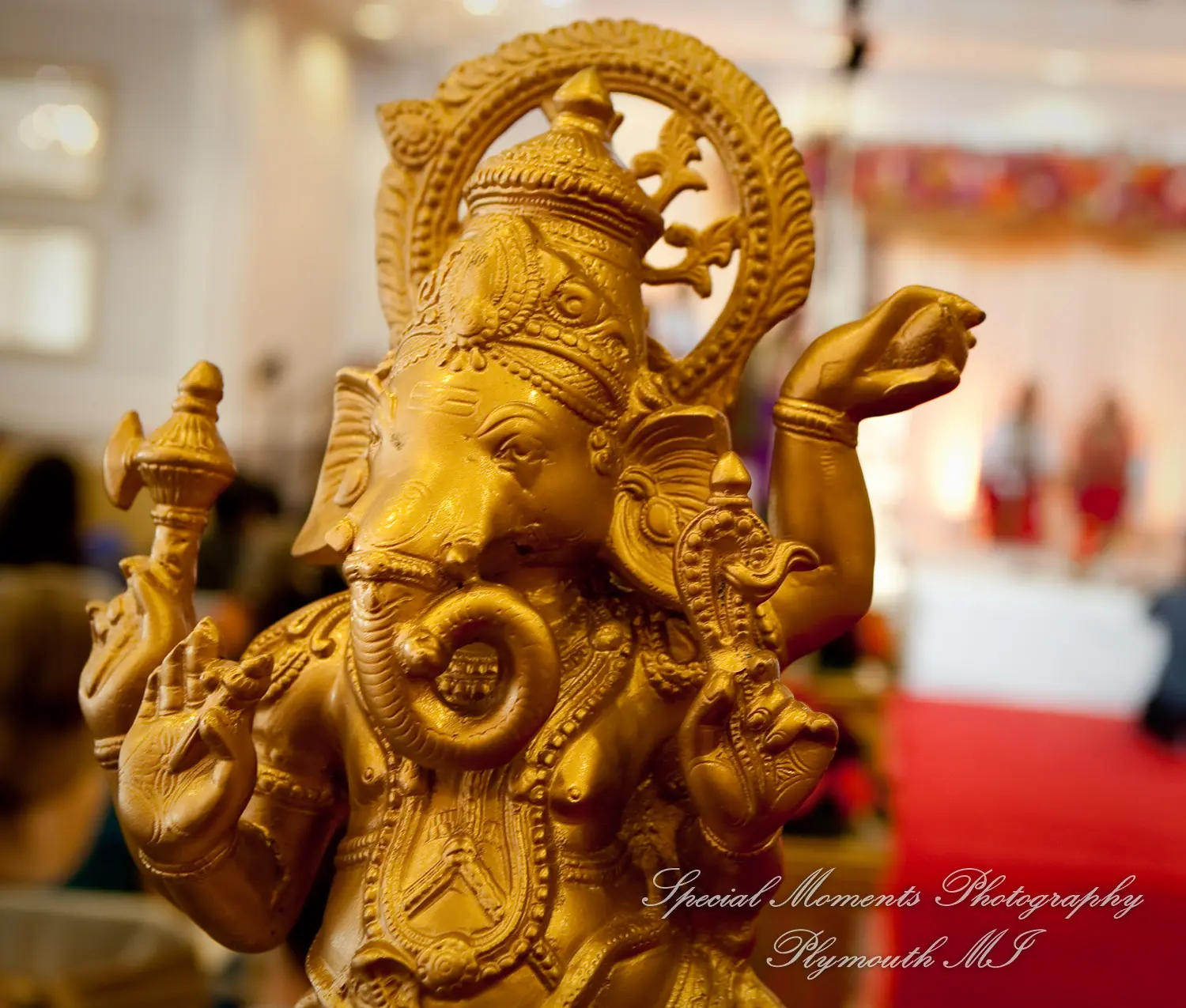 Bharatiya Temple Troy MI wedding photograph