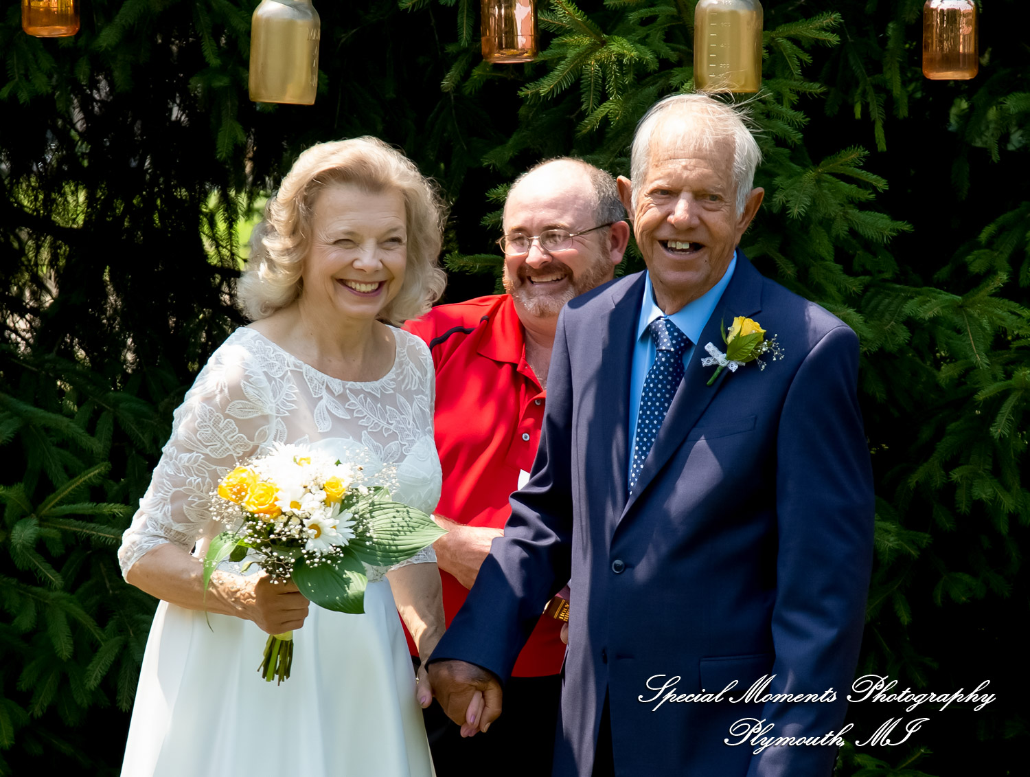 Home wedding Romulus MI photograph