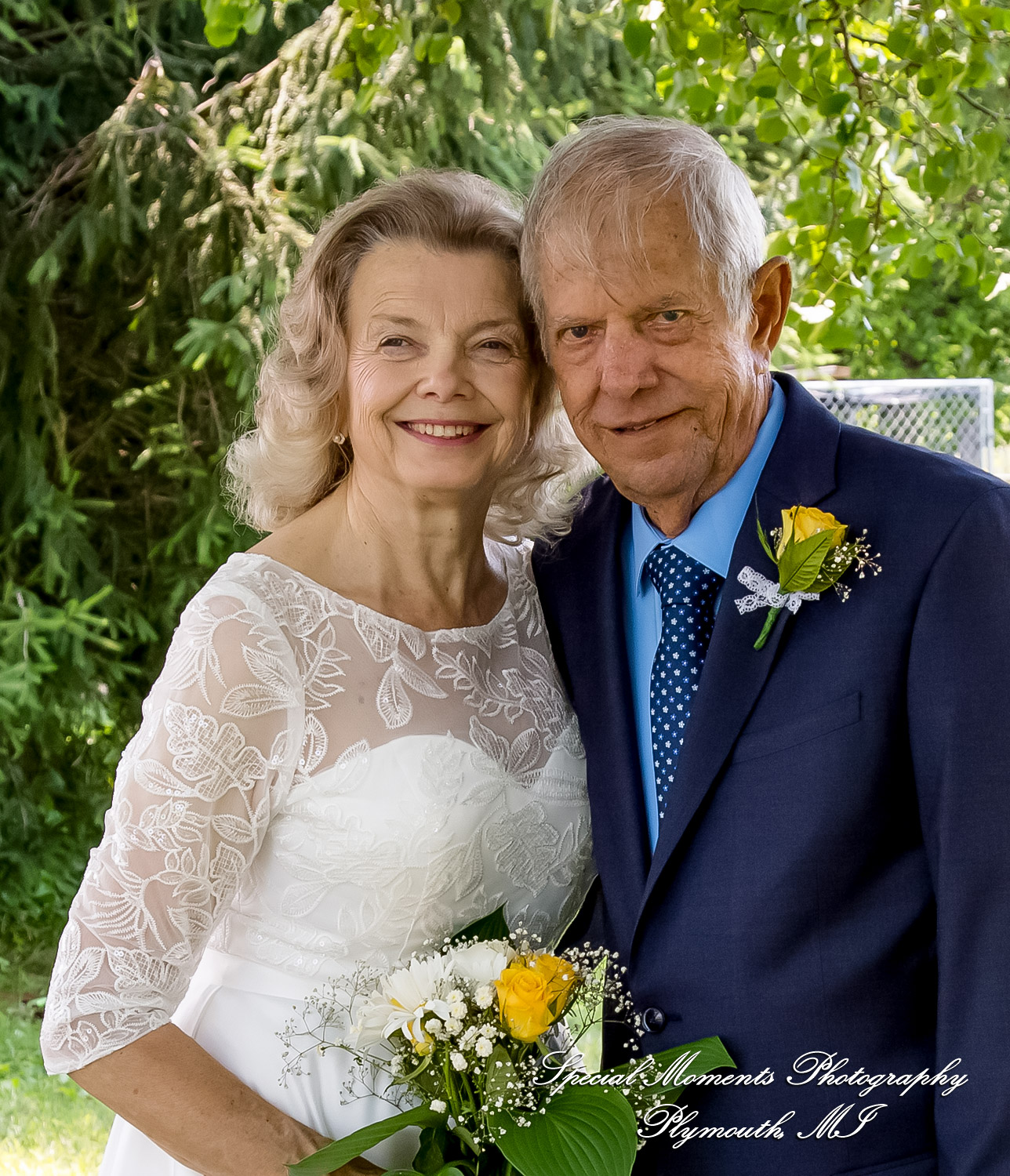 Home wedding Romulus MI photograph