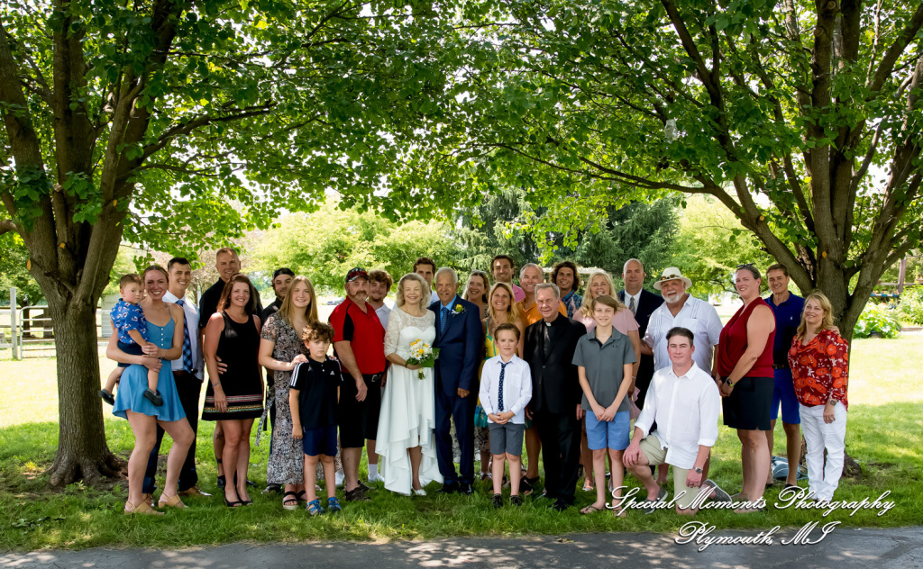 Home wedding Romulus MI photograph