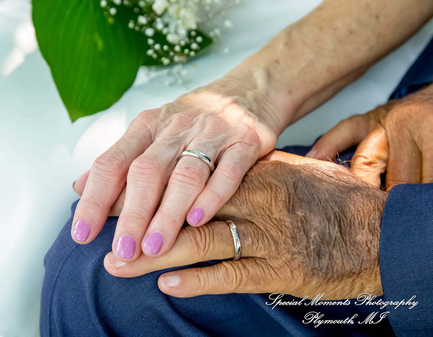 Home wedding Romulus MI photograph