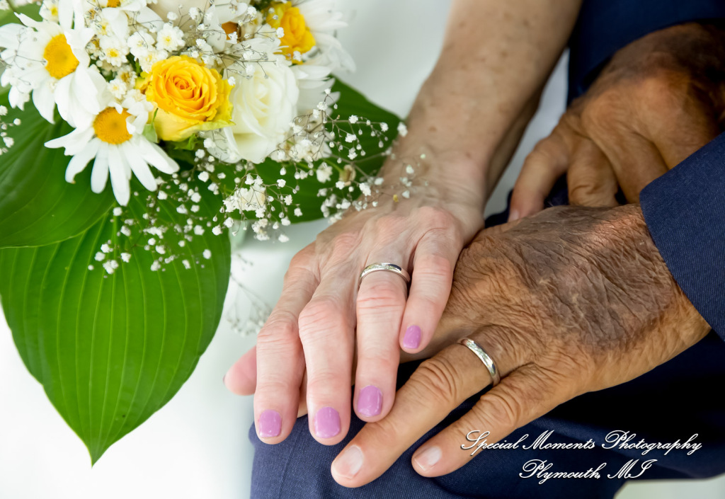 Home wedding Romulus MI photograph