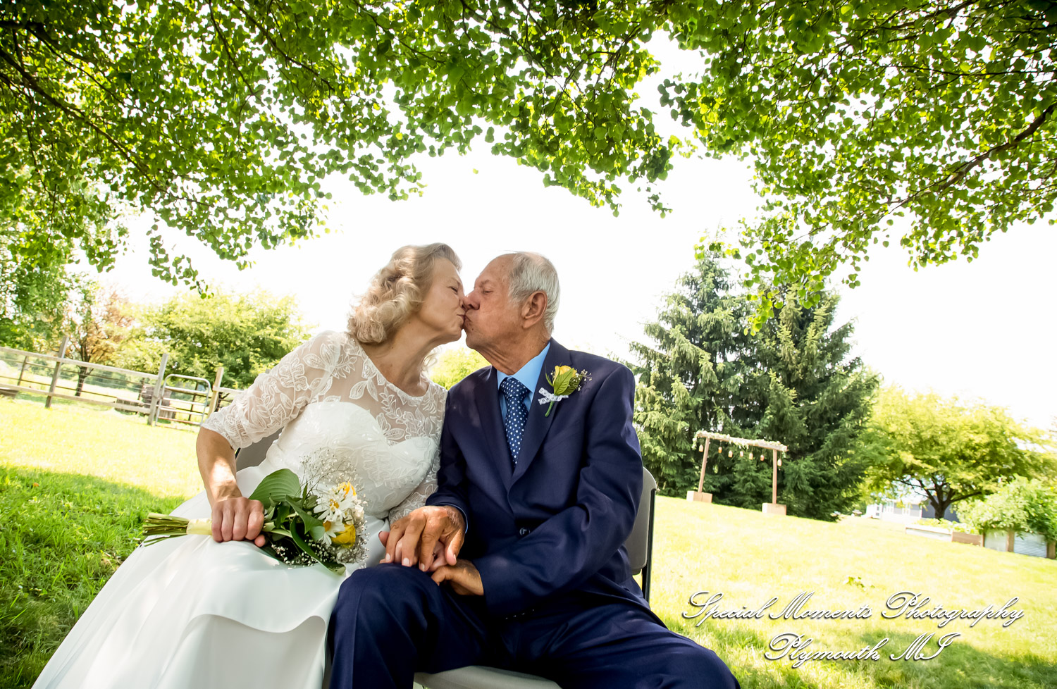 Home wedding Romulus MI photograph