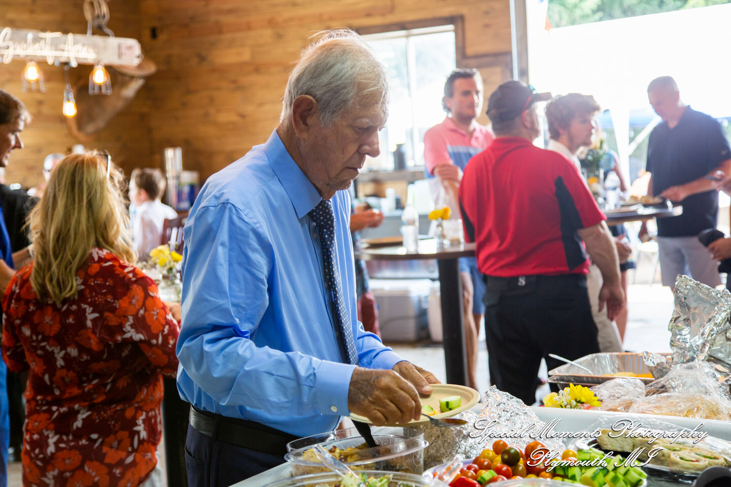 Home wedding Romulus MI photograph