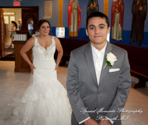 David & Steph at St. John Greek Orthodox Sterling Hts MI wedding photograph