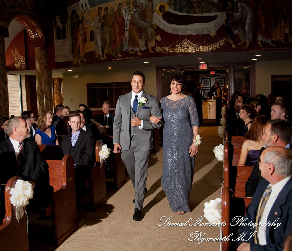 David & Steph at St. John Greek Orthodox Sterling Hts MI wedding photograph