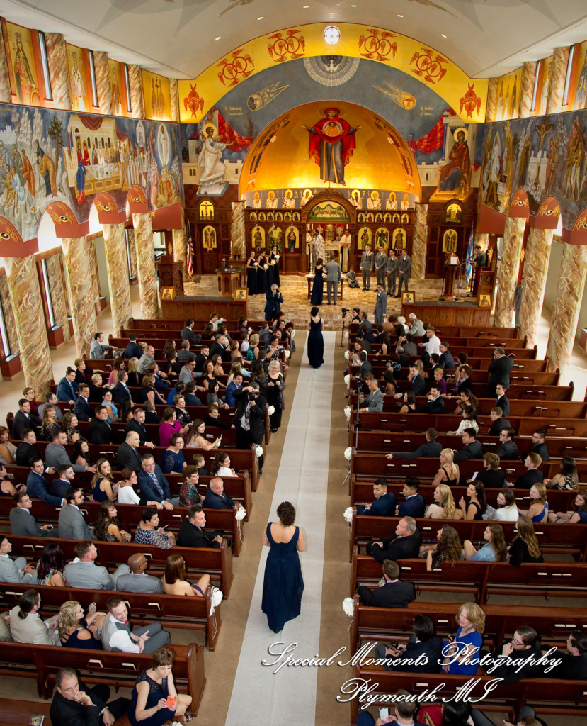 David & Steph at St. John Greek Orthodox Sterling Hts MI wedding photograph