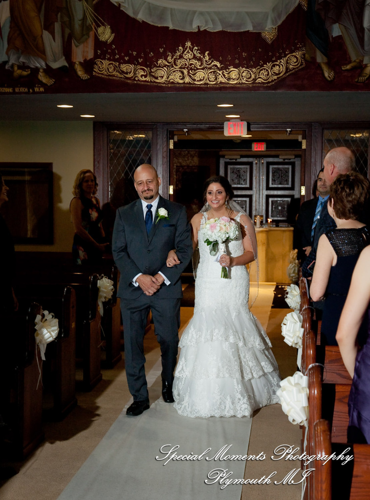 David & Steph at St. John Greek Orthodox Sterling Hts MI wedding photograph