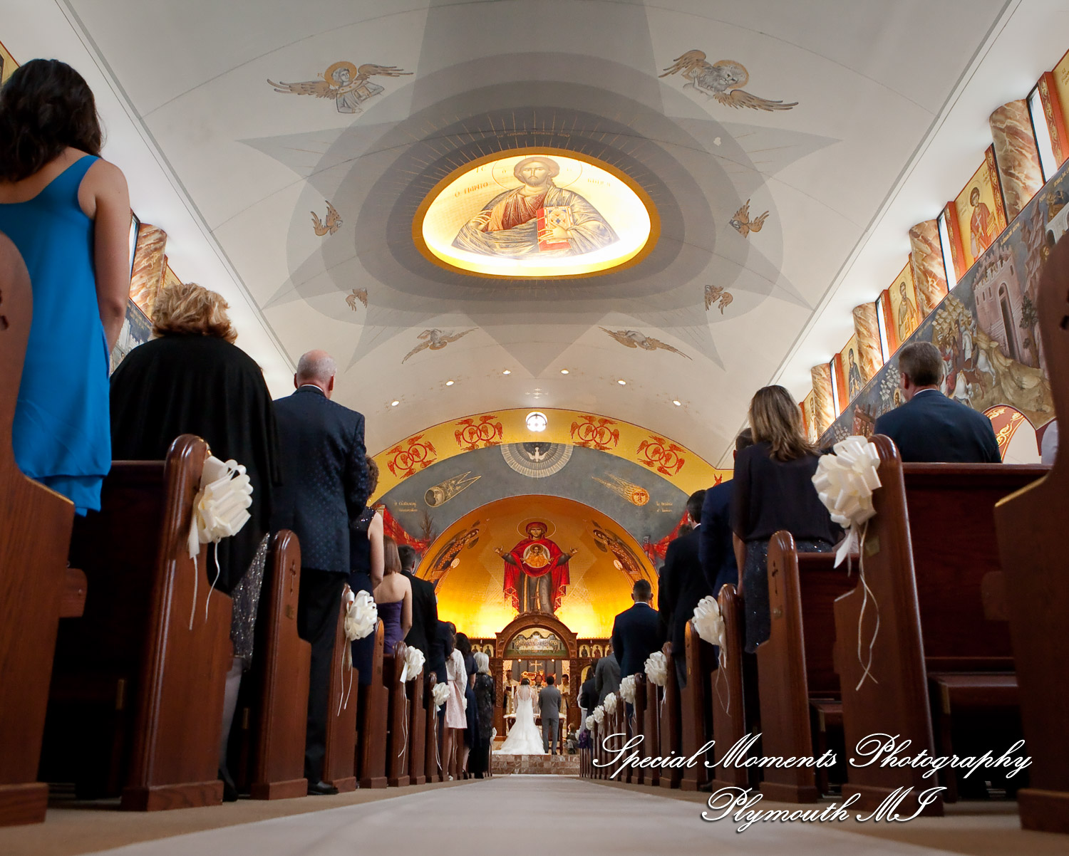 David & Steph at St. John Greek Orthodox Sterling Hts MI wedding photograph