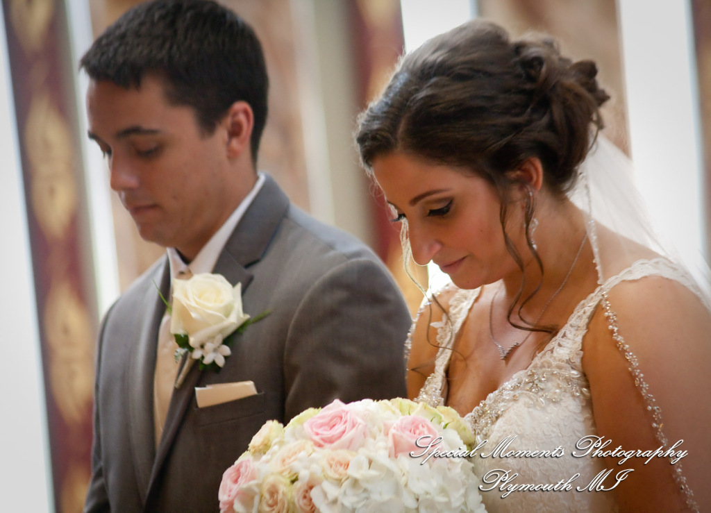 David & Steph at St. John Greek Orthodox Sterling Hts MI wedding photograph