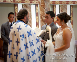 David & Steph at St. John Greek Orthodox Sterling Hts MI wedding photograph
