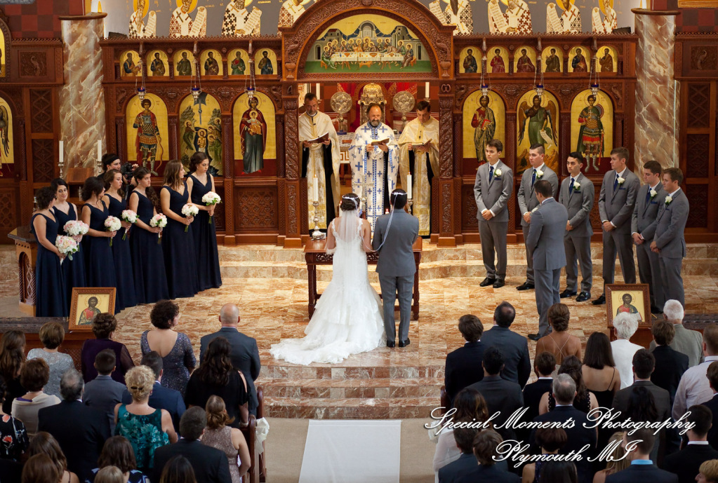 David & Steph at St. John Greek Orthodox Sterling Hts MI wedding photograph