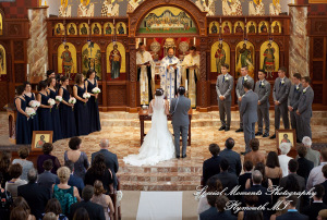 David & Steph at St. John Greek Orthodox Sterling Hts MI wedding photograph