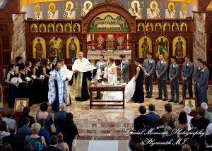David & Steph at St. John Greek Orthodox Sterling Hts MI wedding photograph