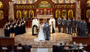 David & Steph at St. John Greek Orthodox Sterling Hts MI wedding photograph