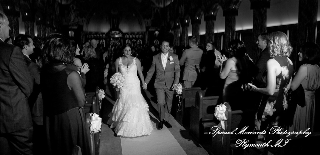 David & Steph at St. John Greek Orthodox Sterling Hts MI wedding photograph
