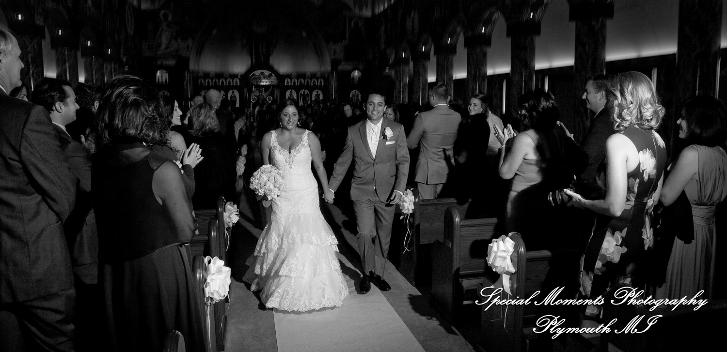 David & Steph at St. John Greek Orthodox Sterling Hts MI wedding photograph