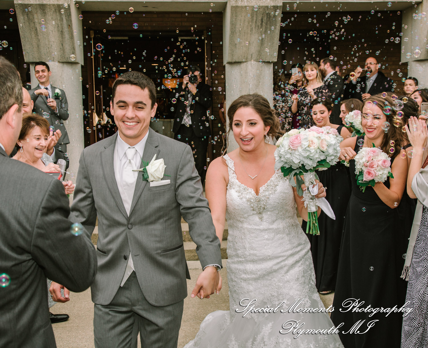 David & Steph at St. John Greek Orthodox Sterling Hts MI wedding photograph